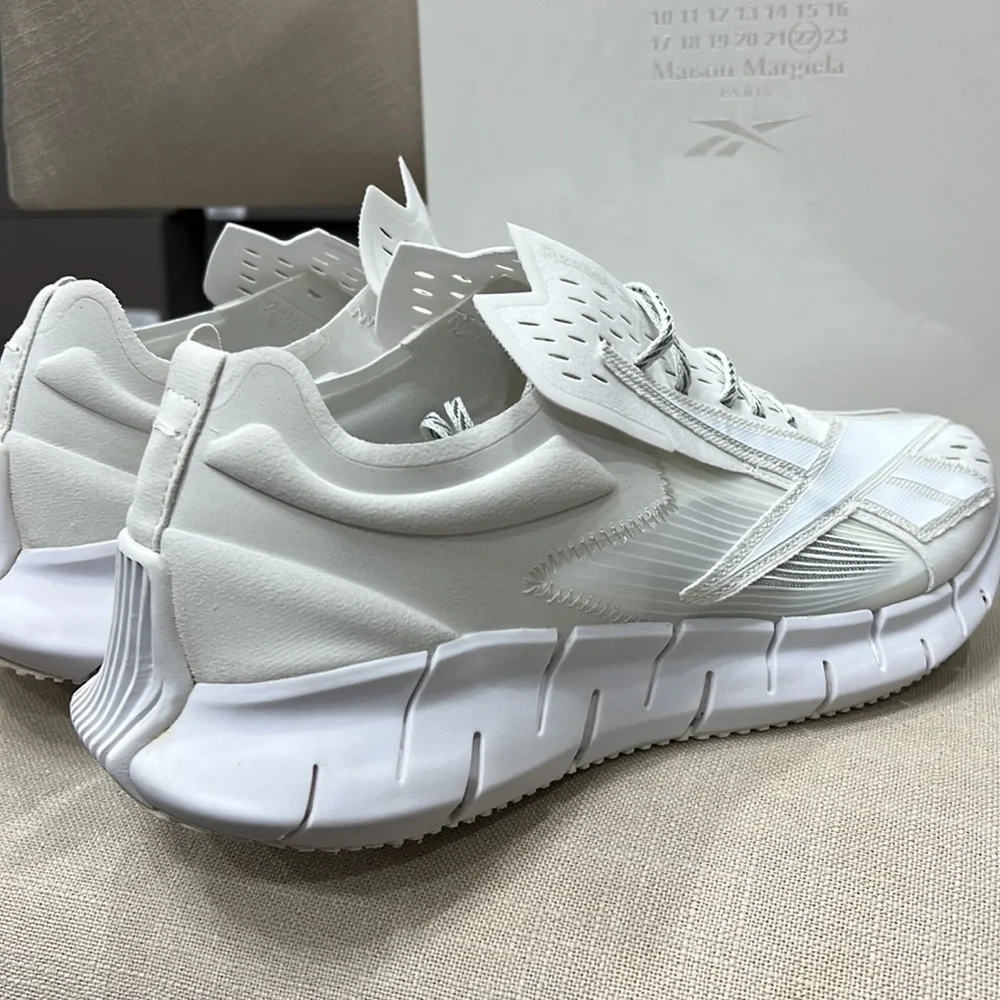 Maison Margiela x Reebok Zig 3-D Memory Of GW5008 White Sneakers - Picture 9 of 12